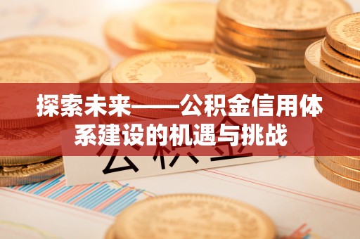 广州探索未来——公积金信用体系建设的机遇与挑战